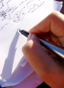 escribir a mano