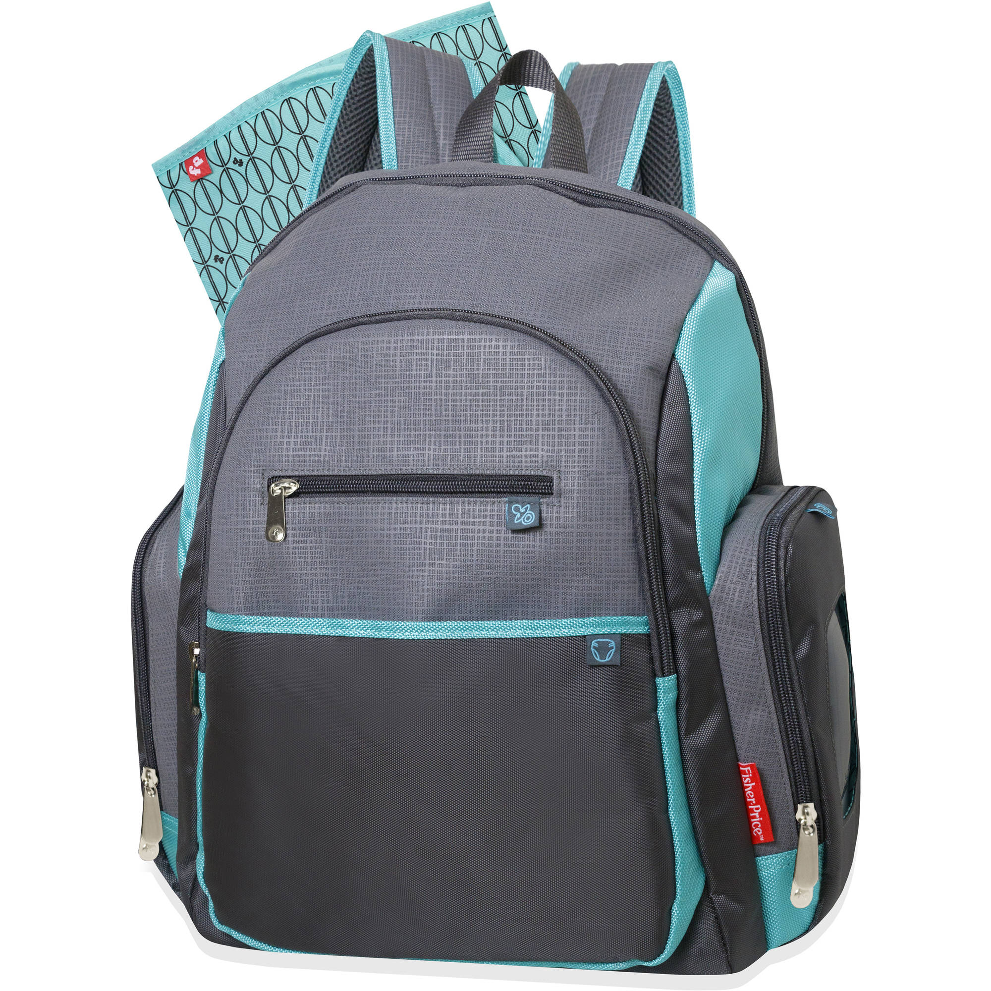 Bolso mochila para bebé color gris y azul Bolso mochila para bebé color gris y azul