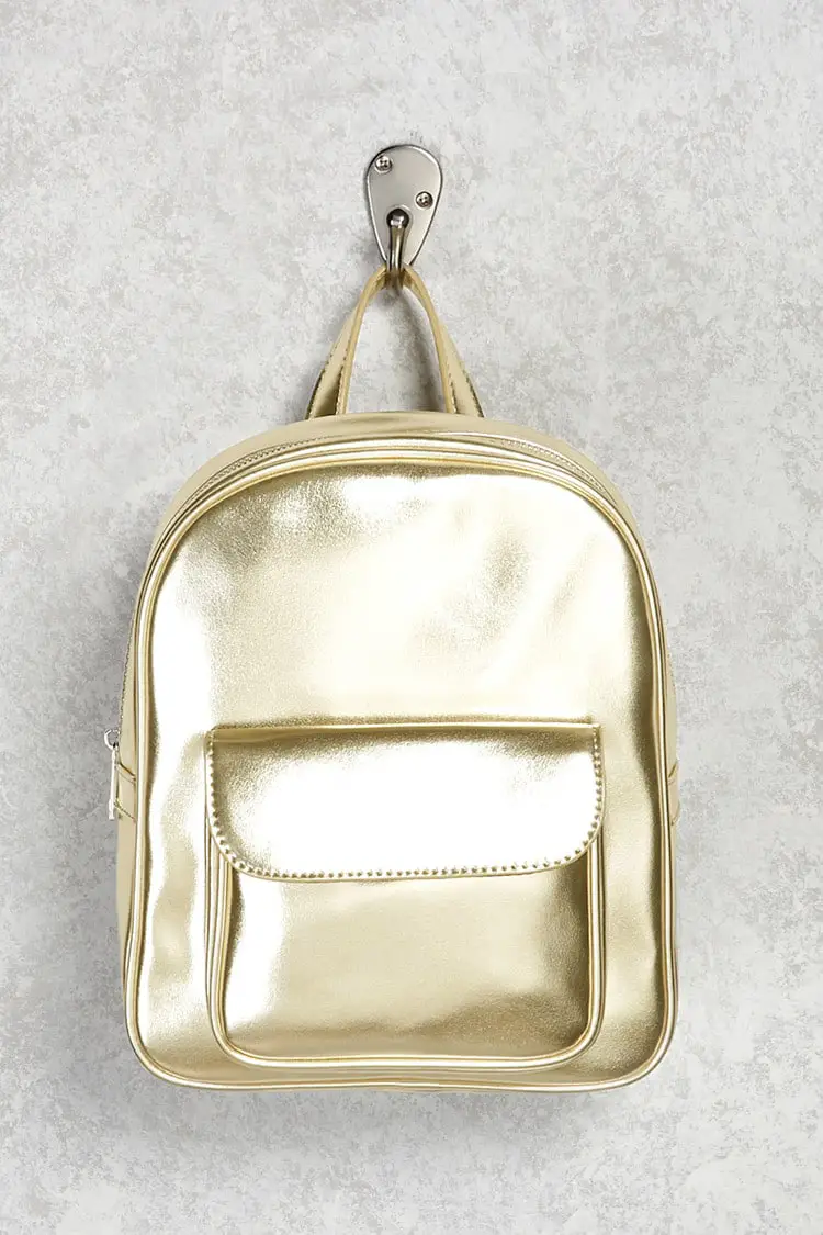 mochila de moda metalizada