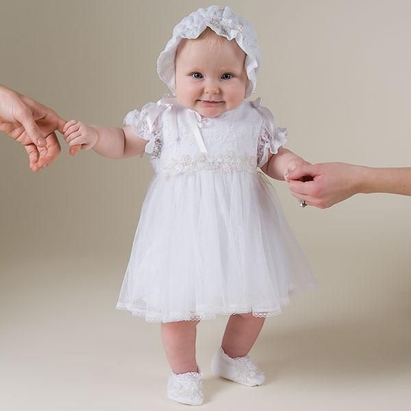 vestido de bautizo para niñas pequeñas