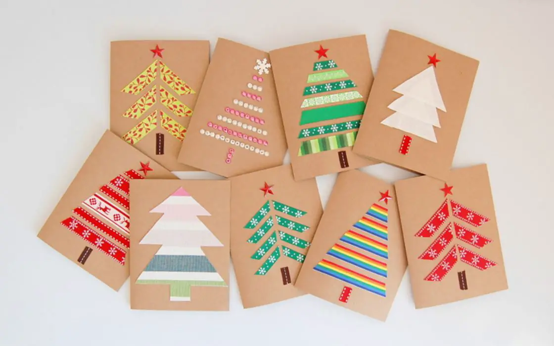 Manualidades navideñas para niños tarjetas de navidad