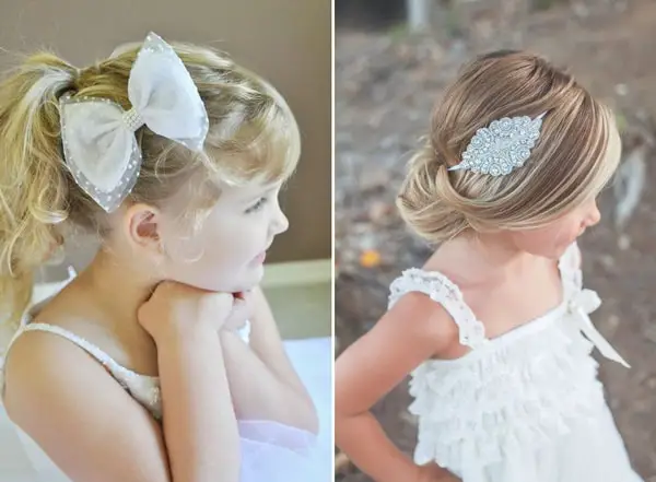 Peinados para niñas para boda sencillos y elegantes