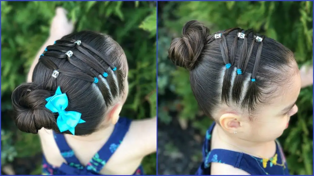 Peinados para niñas con ligas entrecruzadas
