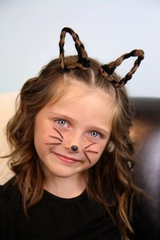 Peinados para niñas locos gatita