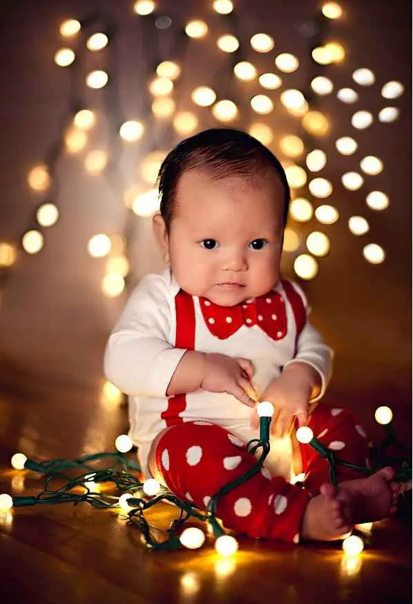 fotos primera navidad del bebe
