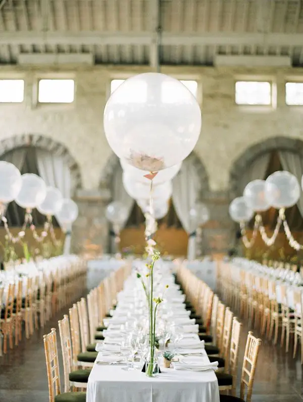 decoración de globos boda