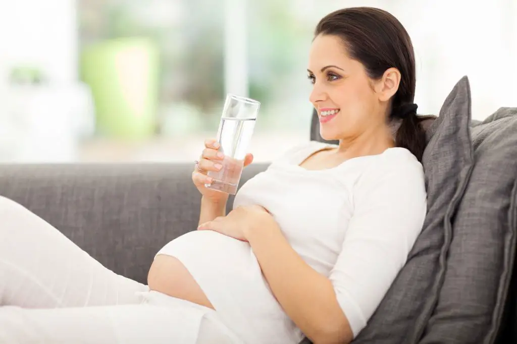alimentos para embarazadas agua