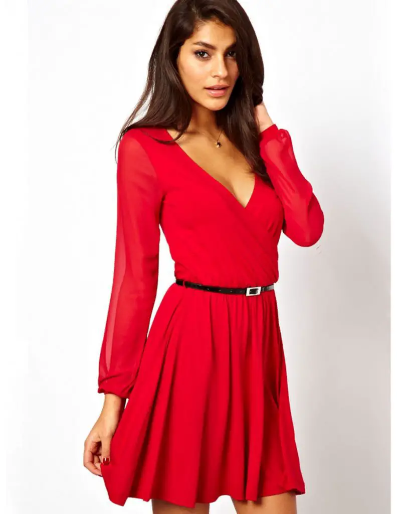 Vestidos Casuales Rojos elegante