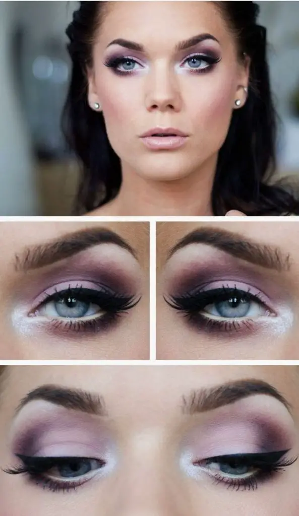maquillaje elegante de fiesta