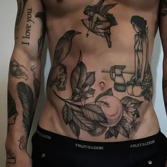 Featured image of post Tatuajes Peque os Para Hombres En El Abdomen