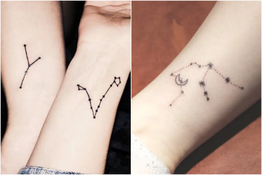 tatuaje para parejas estrellas