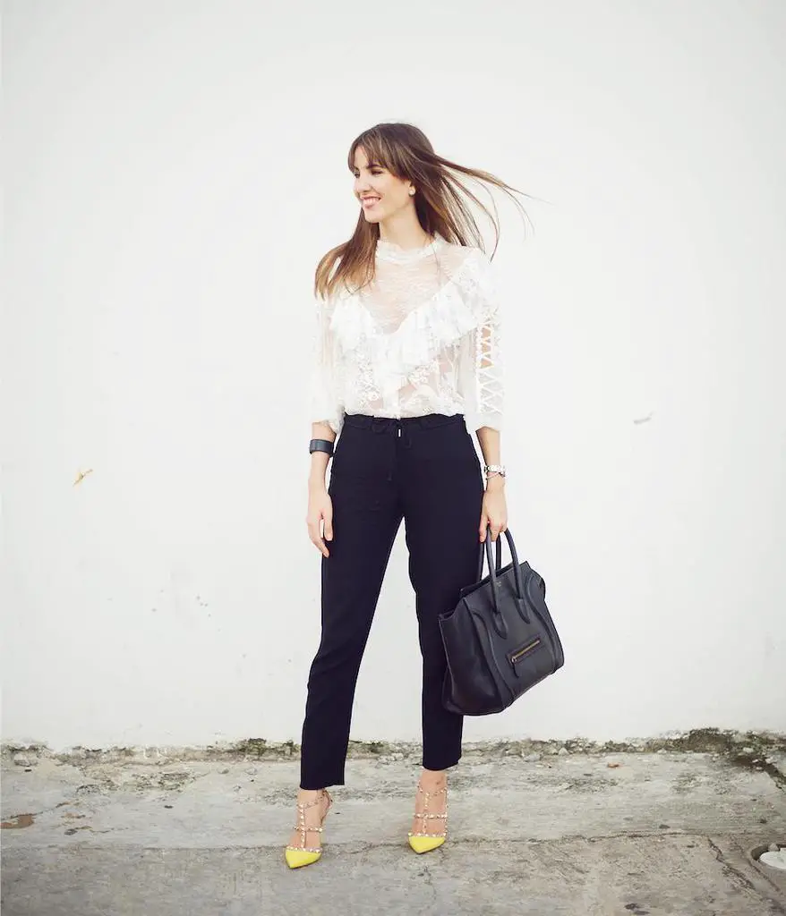 Outfit con camisa blanca