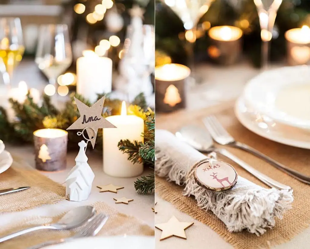 decoración de mesa navideña idea 17 decoración de mesa navideña idea 17