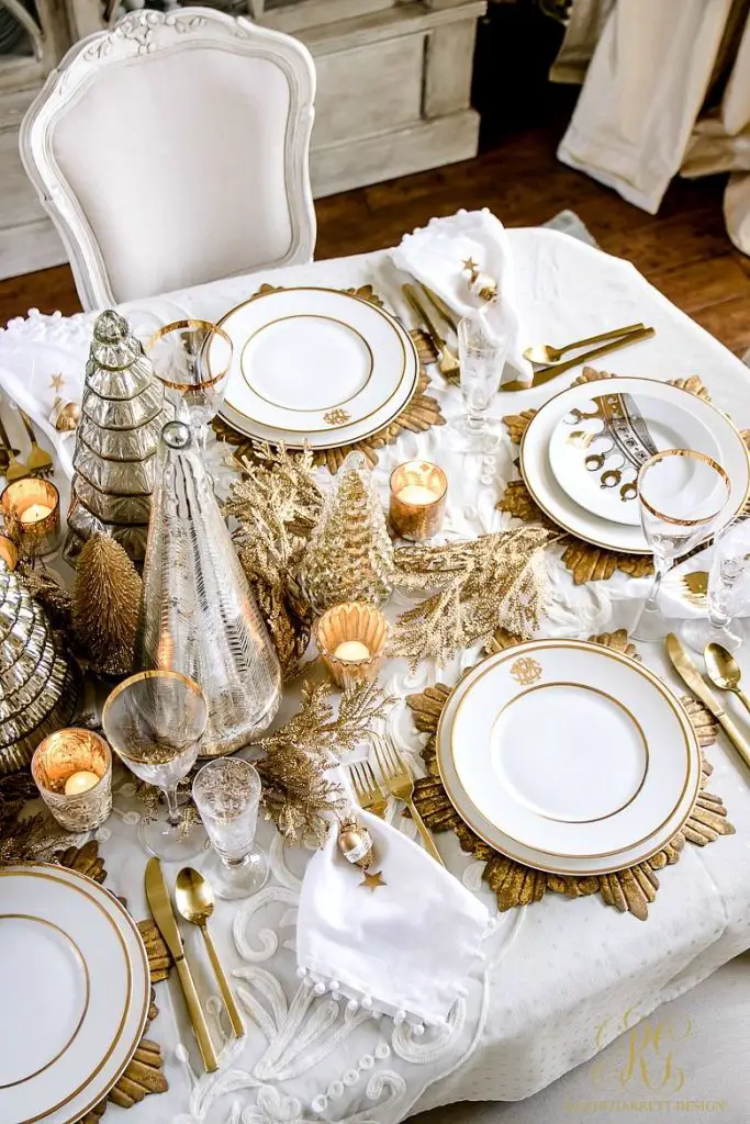 decoración de mesa navideña ideas 15