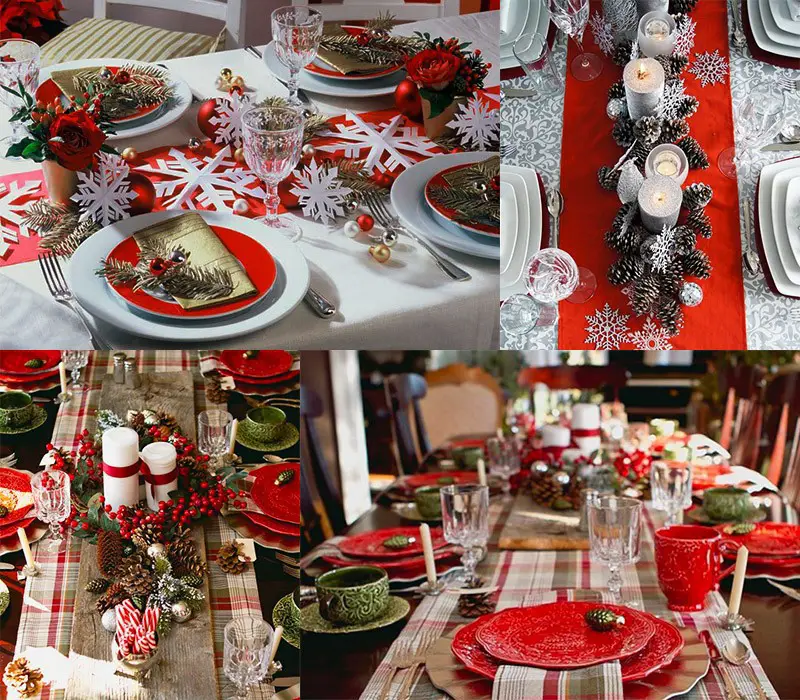 decoración de mesa navideña ideas 4