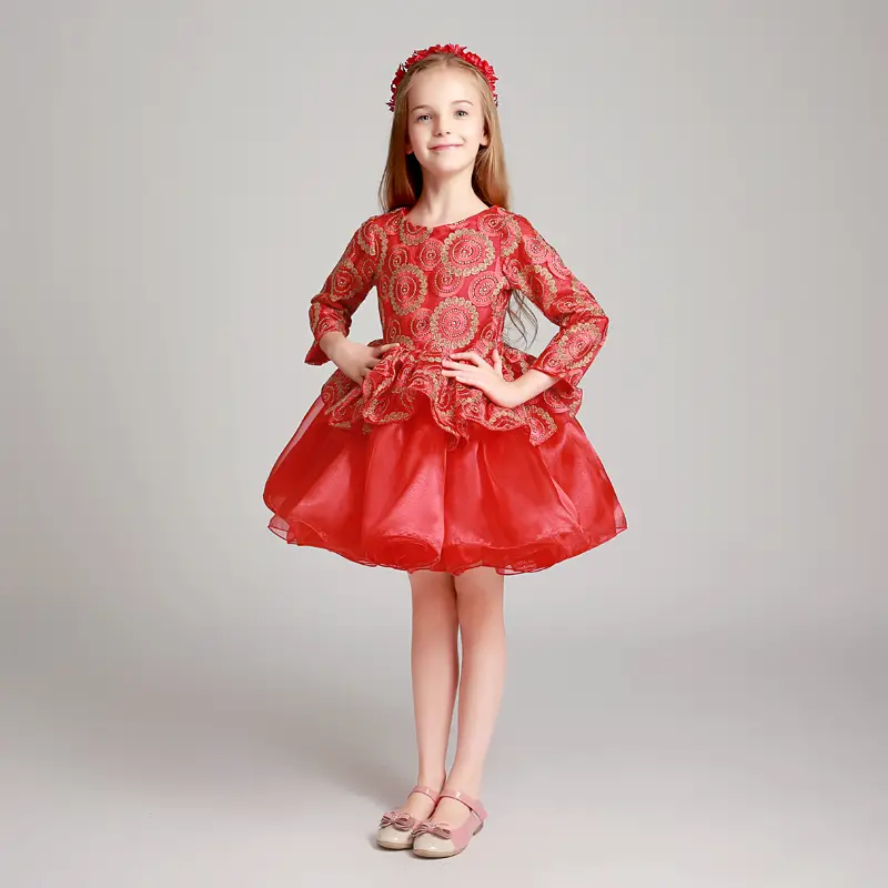 vestidos rojos cortos para niñas