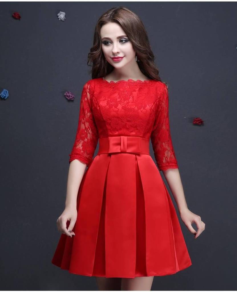 20 Vestidos rojos para niñas ¡Bonitos elegantes y modernos!