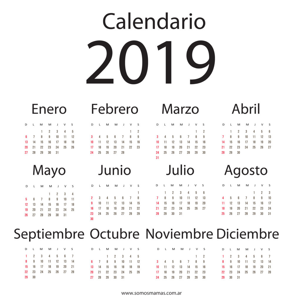 Gratis Calendarios 2019 Para Imprimir Y Organizar Tu Vida Descarga Pdf