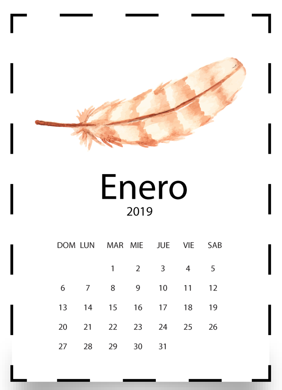 Calendario enero 2019 Argentina: Imprime temáticas lindas Calendario enero 2019 Argentina: Imprime temáticas lindas