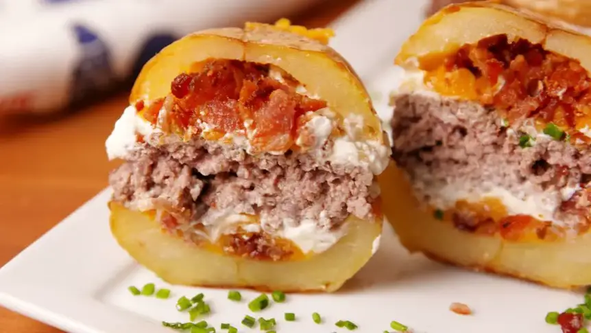 cenas ricas y faciles potato burguer