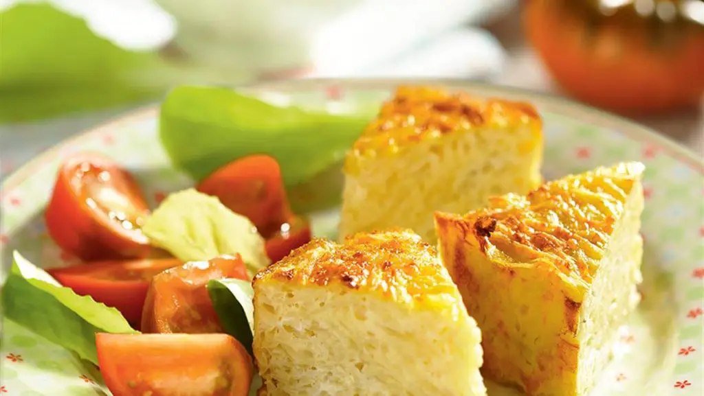 cenas saludables ensalada tortilla al horno