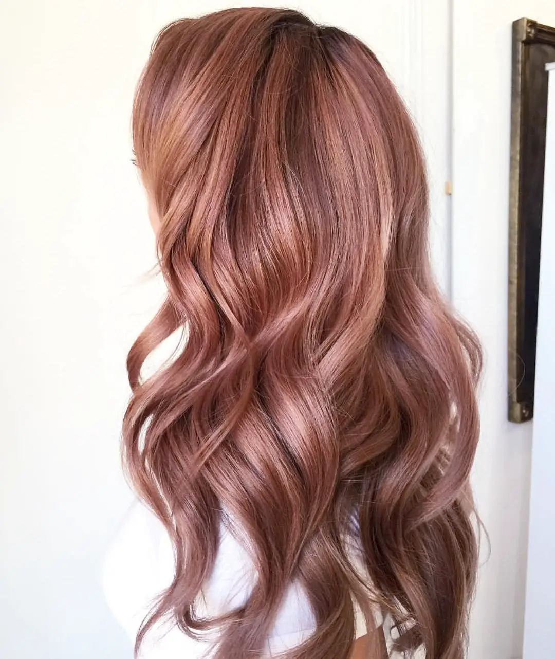 colores de cabello oro rosado