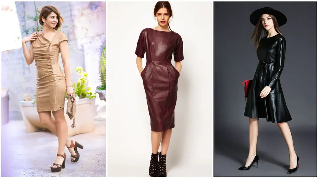 25 propuestas de outfits con vestidos de cuero para looks ¡Ultra femeninos!