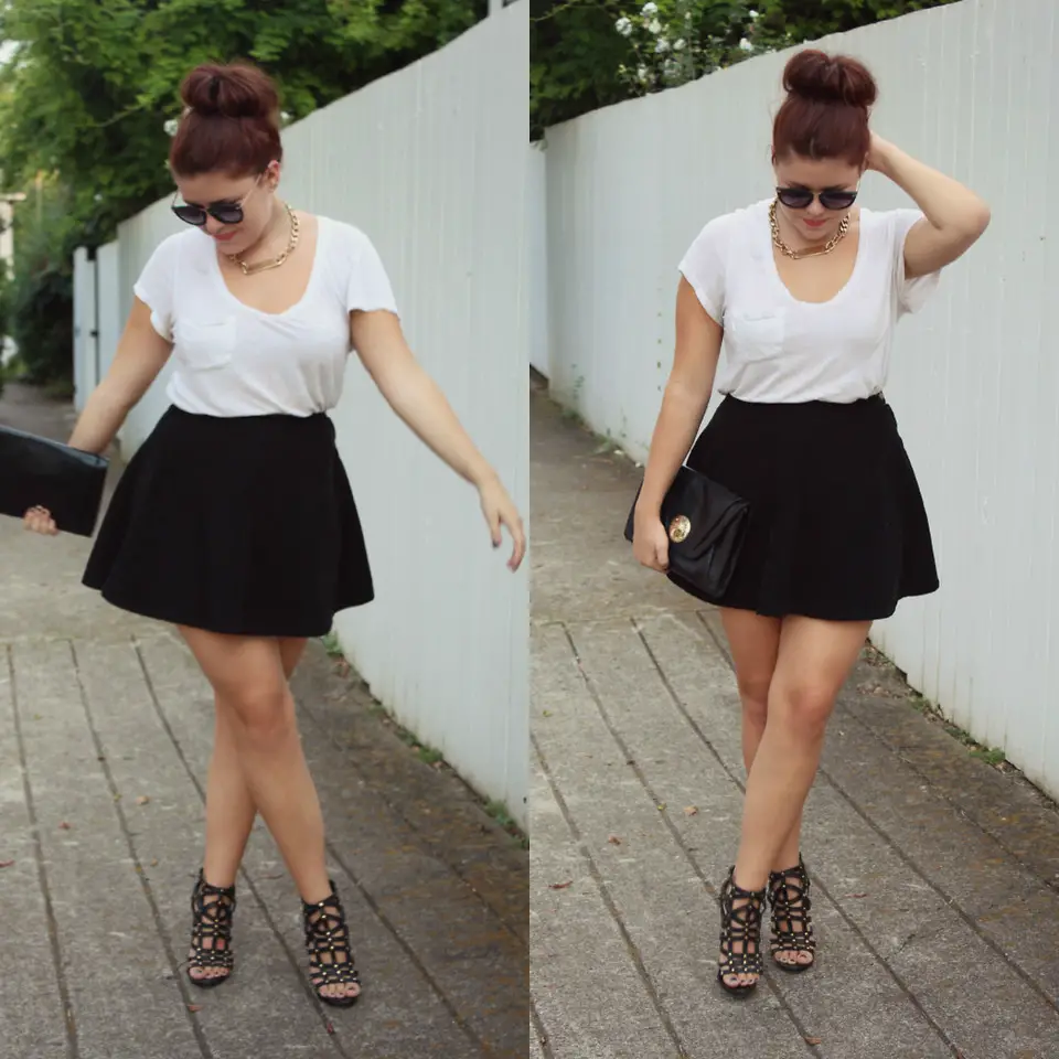  Outfit con falda negra
