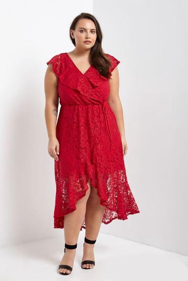 Vestidos rojos para gorditas (bonitos y sensuales) que estilizan la figura