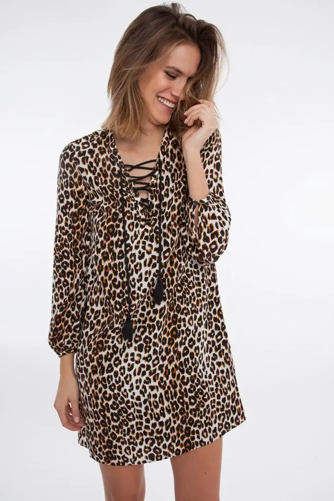 vestidos estampados leopardo