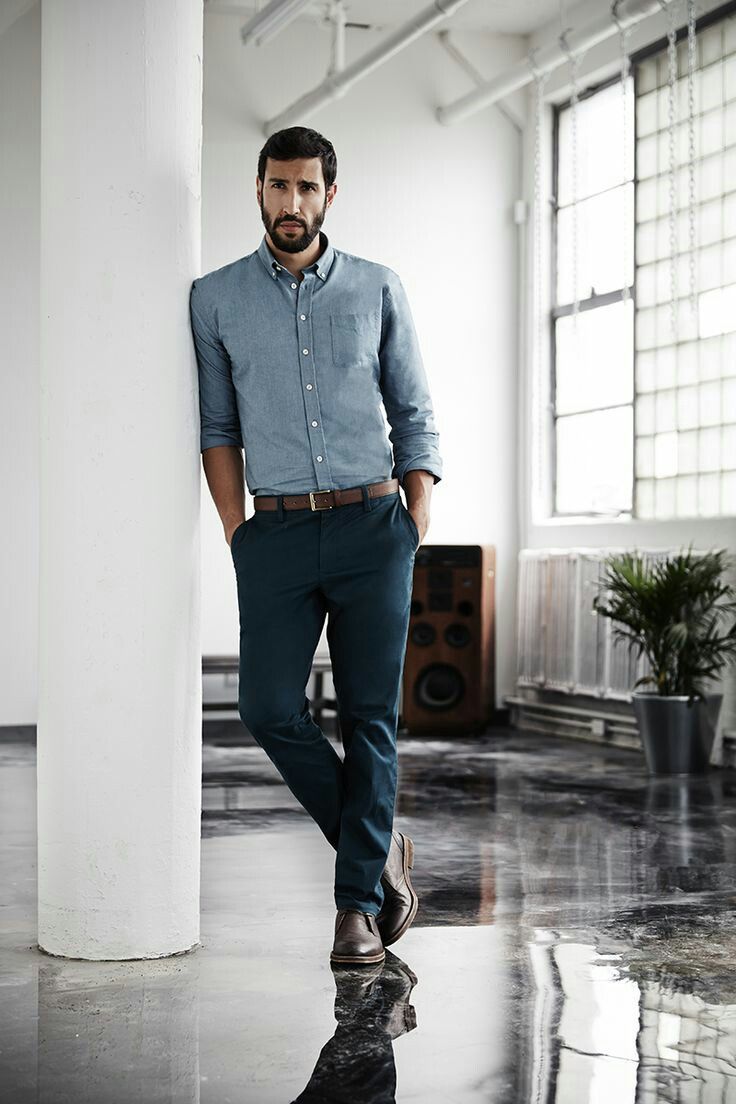 outfit business casual para hombres