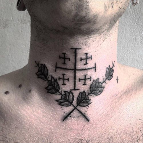 tatuajes en el cuello para hombres 