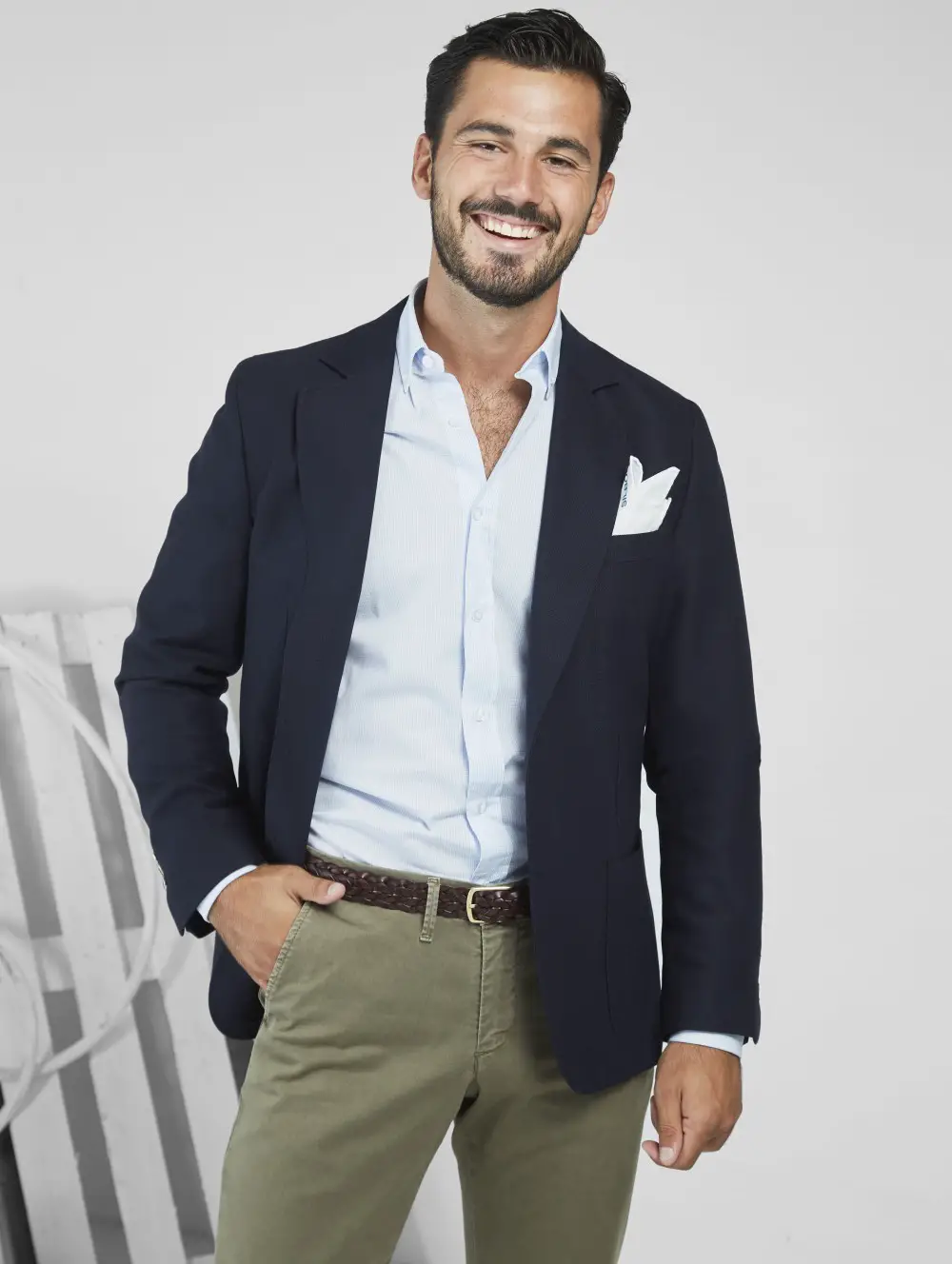 outfit business casual para hombres 