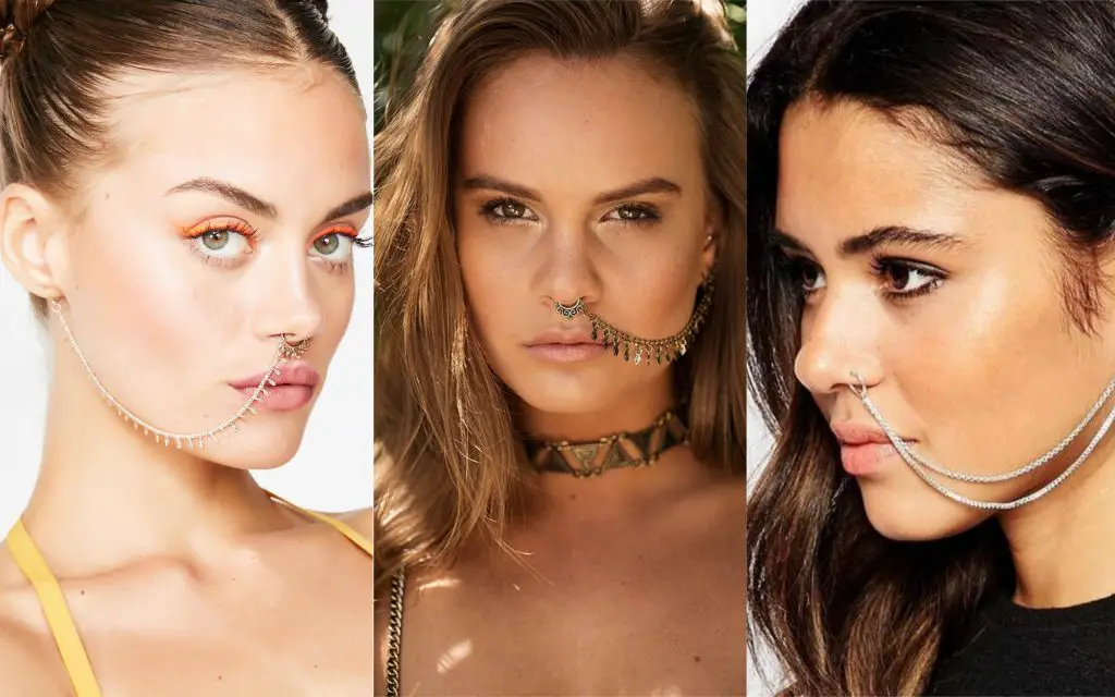 piercings en la nariz septum cadena piercings en la nariz septum cadena