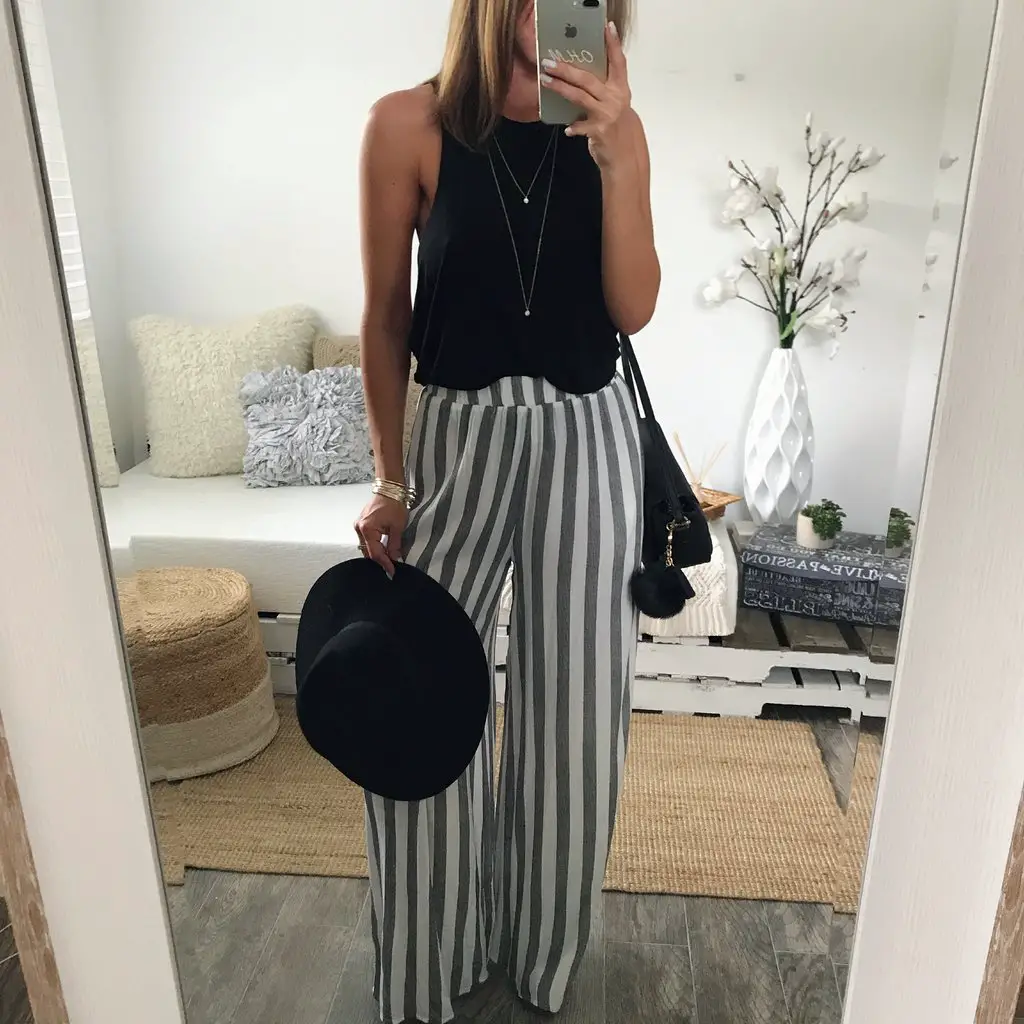 Inferior congestión Nylon Outfit con pantalón gris: 27 looks de moda para mujeres con actitud
