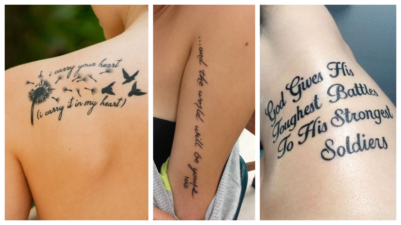 25 Frases originales para tatuajes que morirás por hacerte