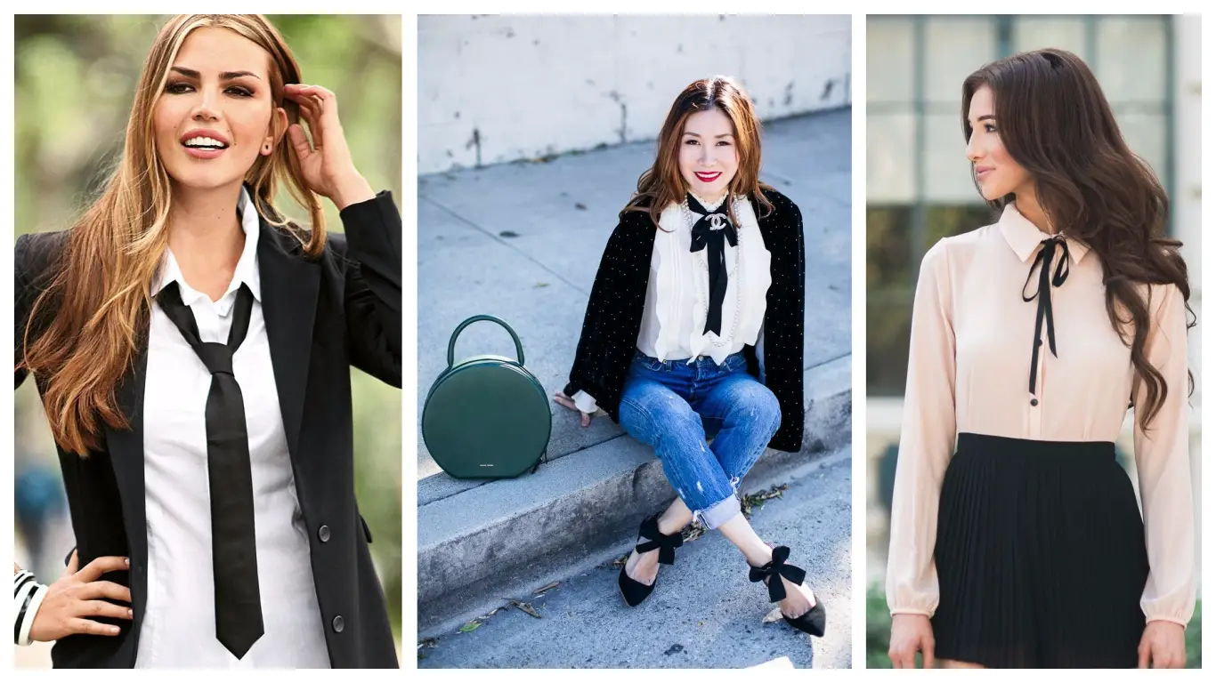 Corbatas para mujer ¡Looks & Outfits simplemente espectaculares!