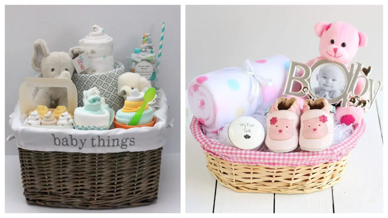 Canastas para baby shower ¡Un regalo clásico y creativo para dar la
