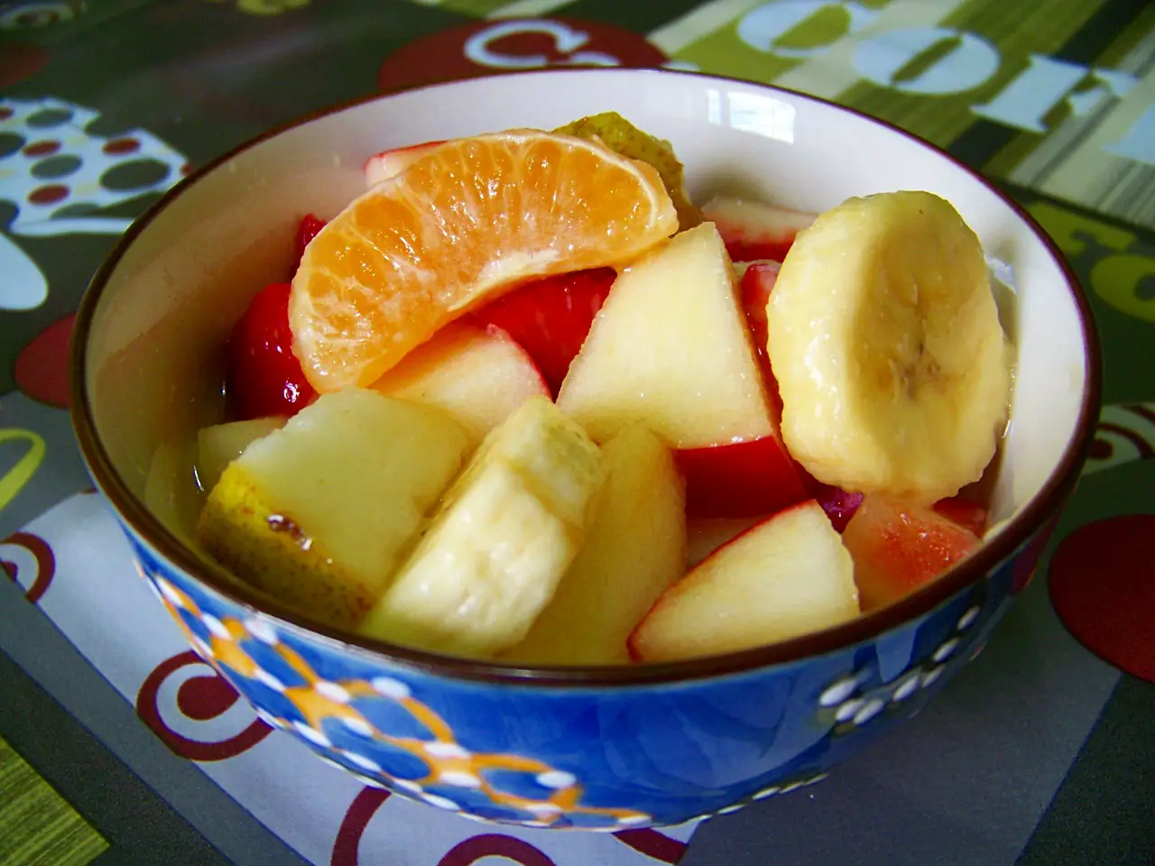 desayunos para bebes de 8 meses ensalada de manzana, pera y mandarina