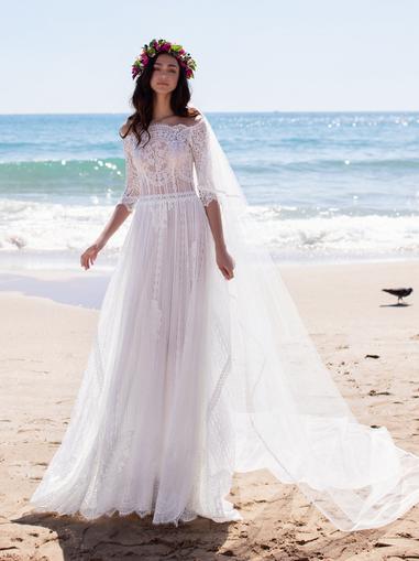 20 Vestidos de novia para playa ¡Hermosos! para una boda veraniega