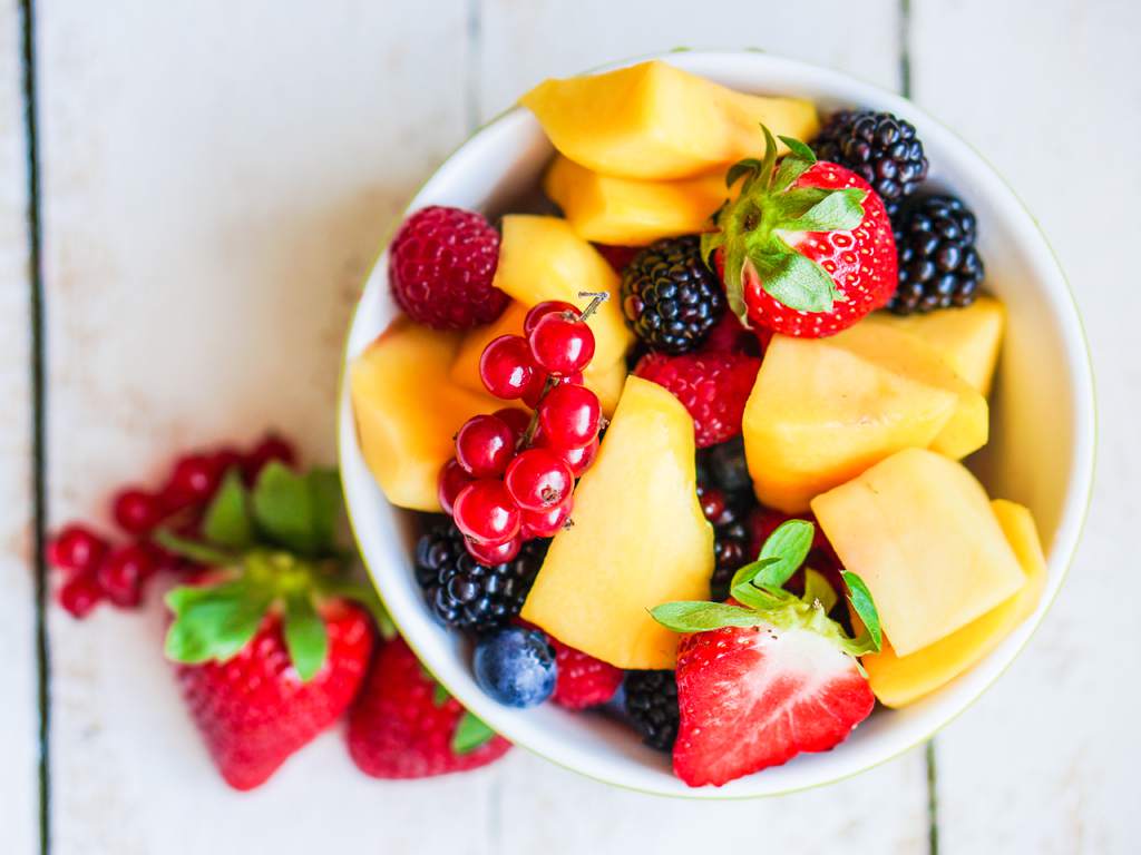 frutas con proteínas