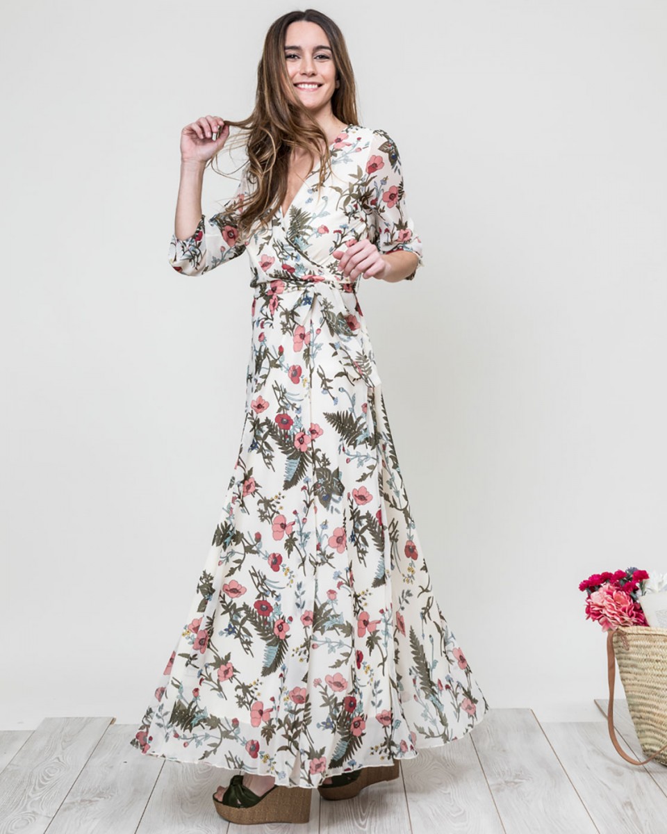21 Maneras Estilosas De Llevar Un Vestido Largo De Flores Este Verano