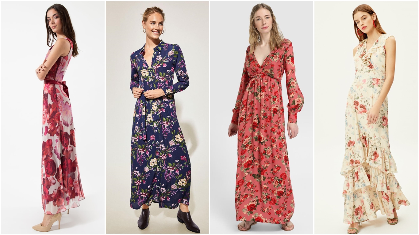 Vestido Largo Flores Escote Cruzado Valeta Rojo Racaventura - Compra Ahora  | Dafiti Chile