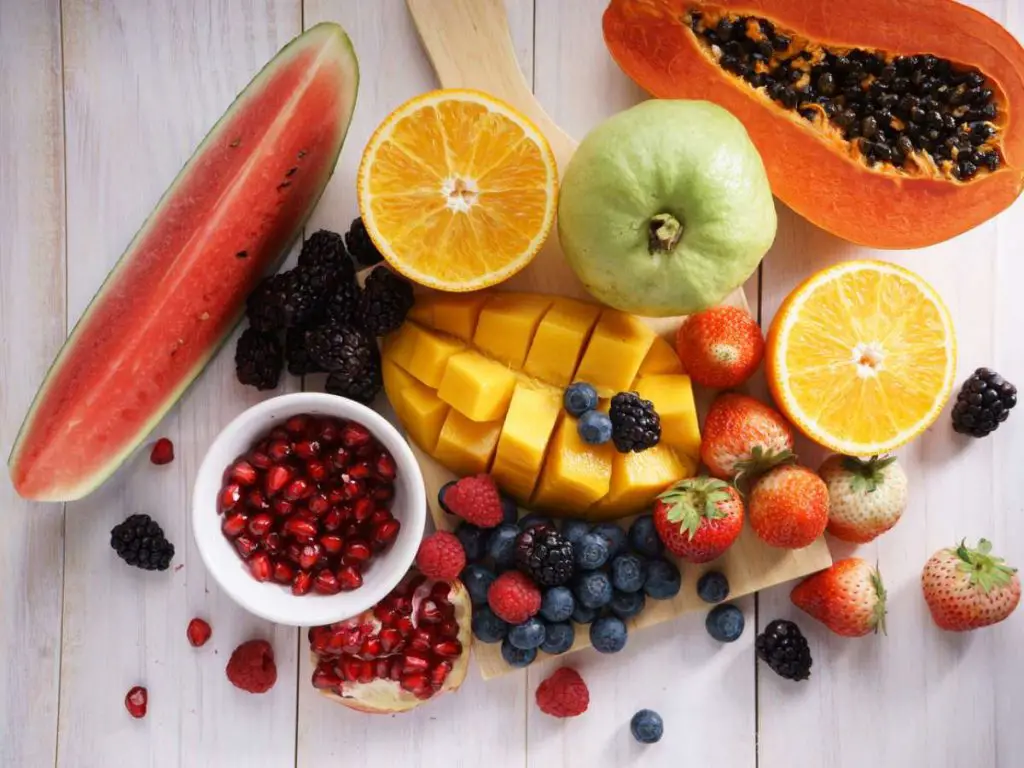 diversas frutas que se pueden congelar