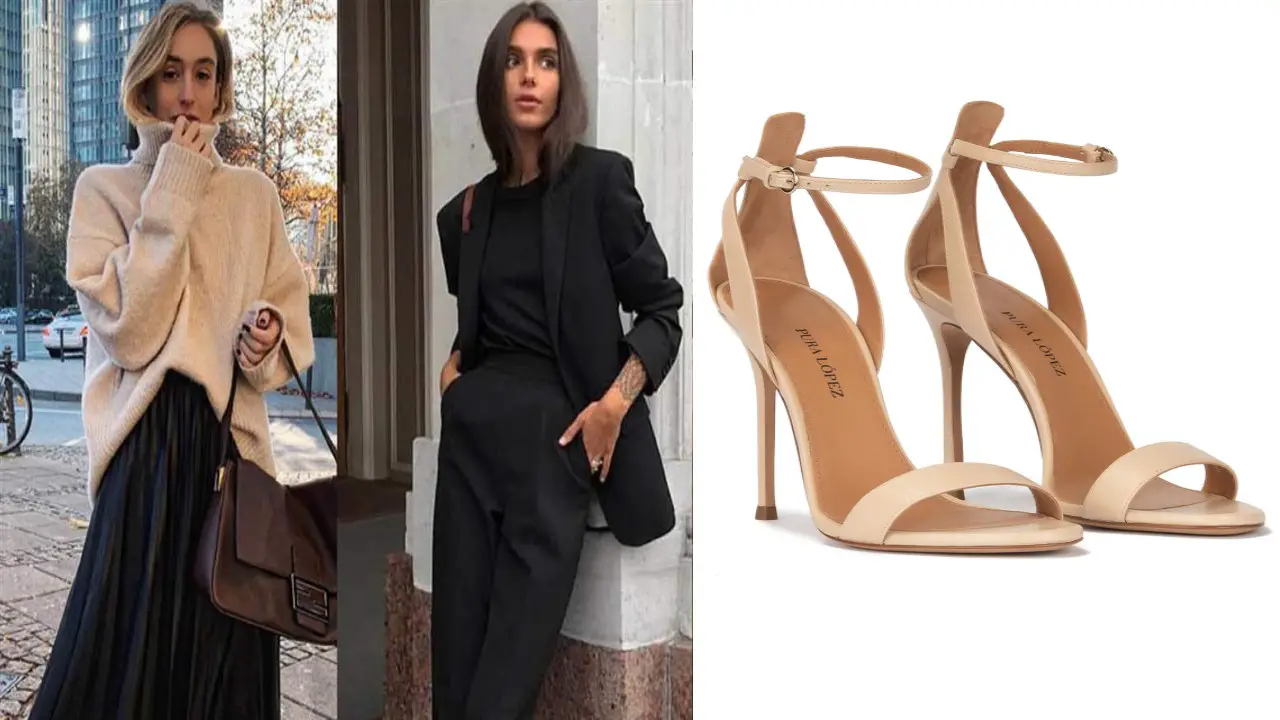 9 Combinaciones de outfits con sandalias beige para enloquecer