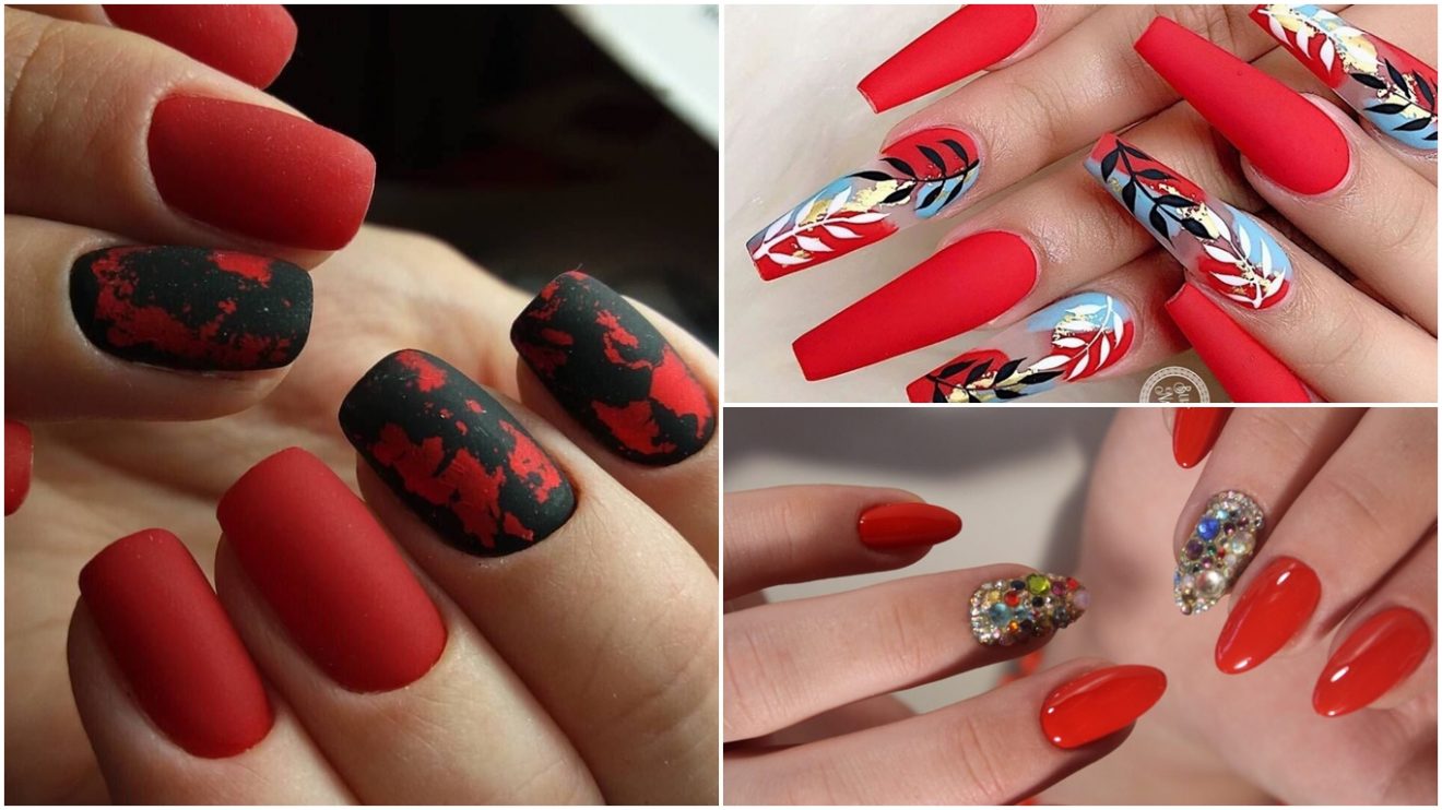 Si amas las uñas rojas ¡Estos diseños son para ti!