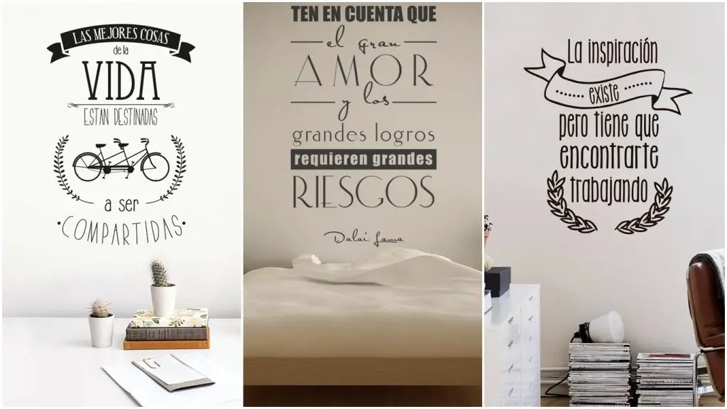 Vinilos decorativos frases