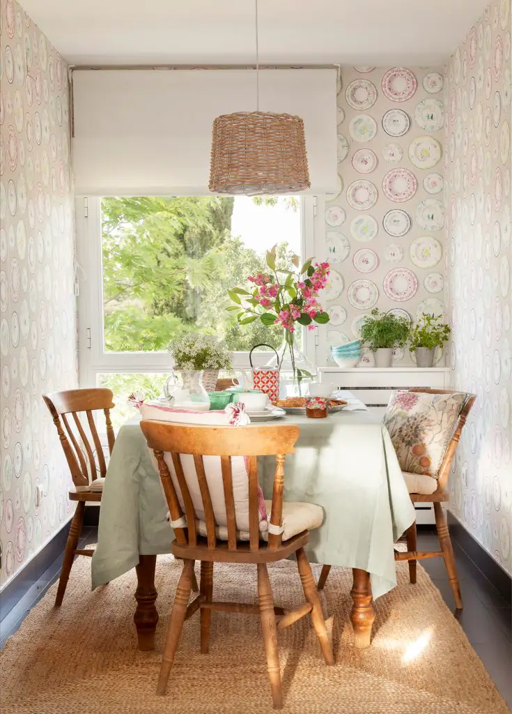 Decoración de paredes para comedores acogedores