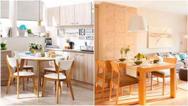 +16 Ideas de comedores para espacios pequeños