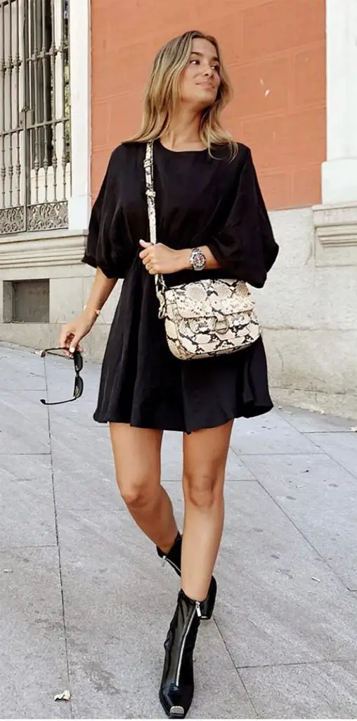 outfit botines punta cuadrada